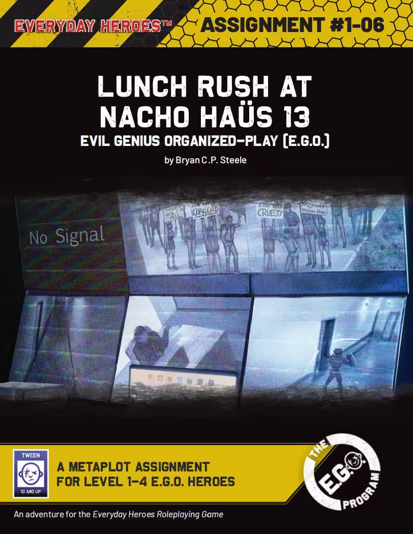 Lunch Rush at Nacho Haüs 13 assignment card